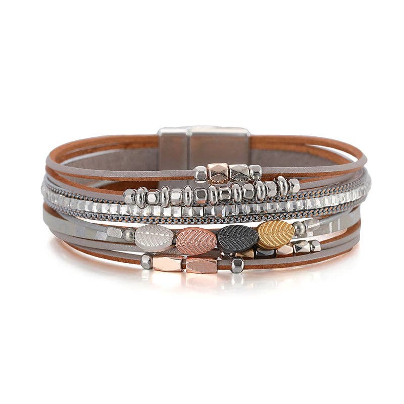 Bohemian Style Leather Multi-Layer Bracelet Bangle