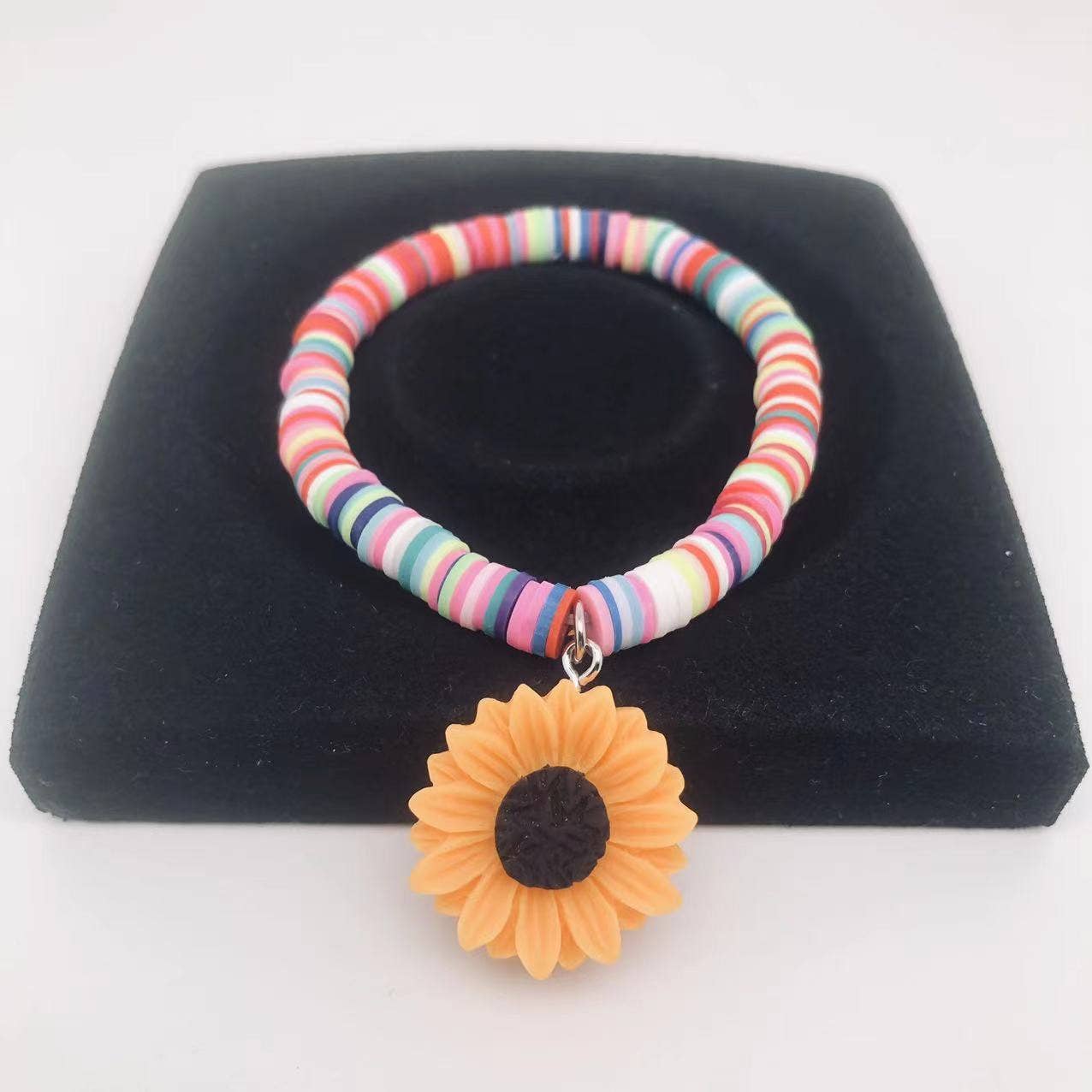 Women Chrysanthemum Beach Multicolour Elastic Bracelet