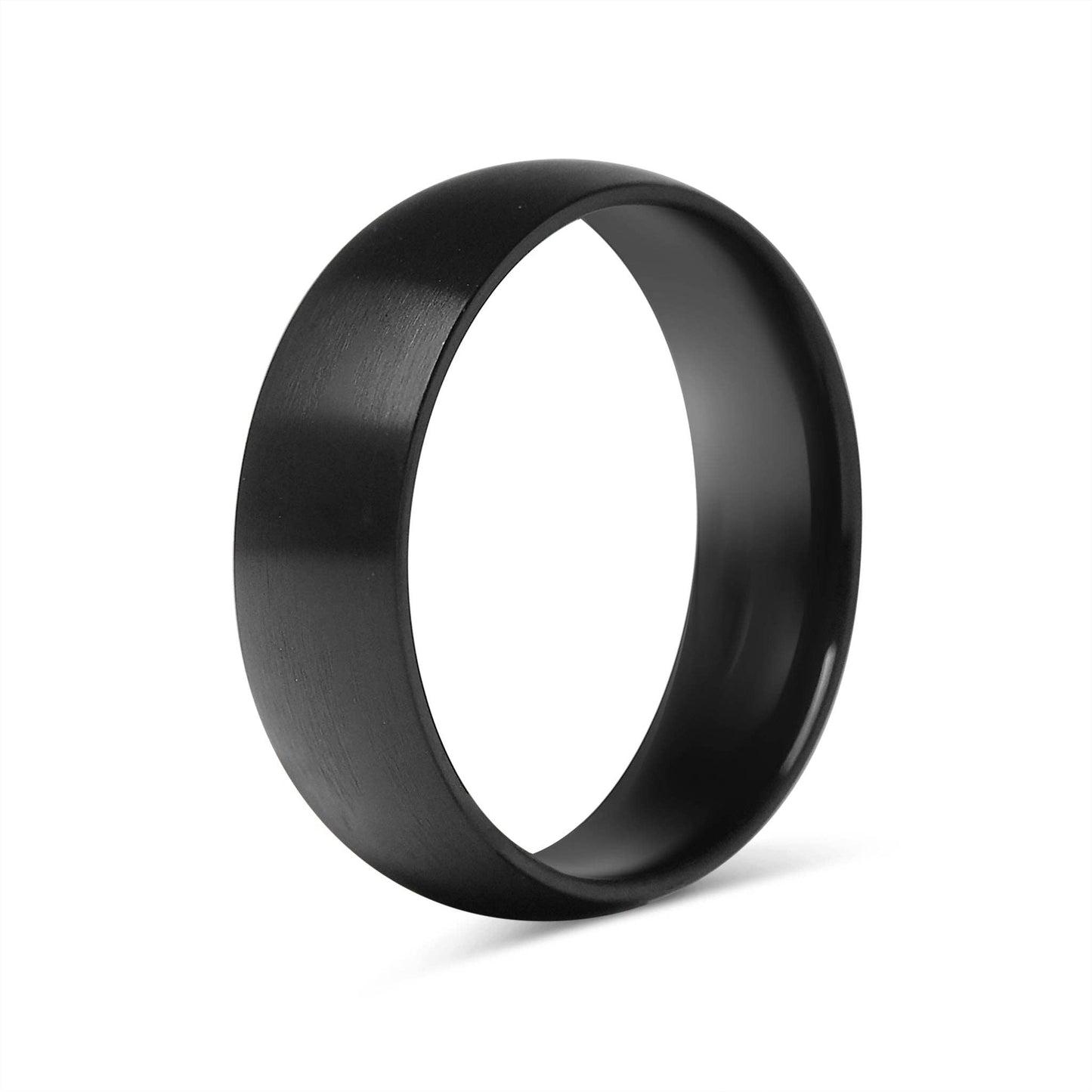 Black Matte Stainless Steel Ring