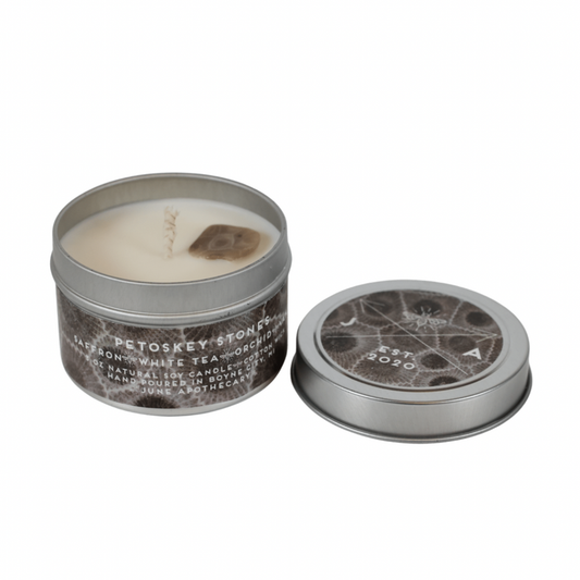 Petoskey Stones 4oz Travel Candle- Michigan