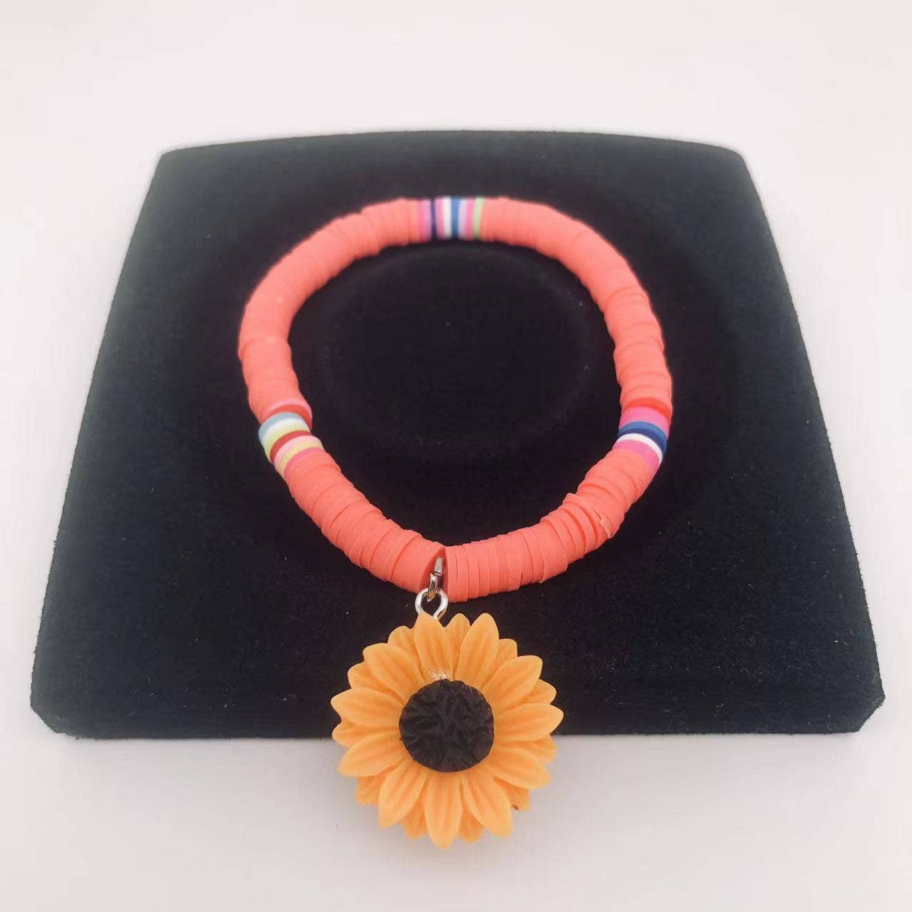 Women Chrysanthemum Beach Multicolour Elastic Bracelet