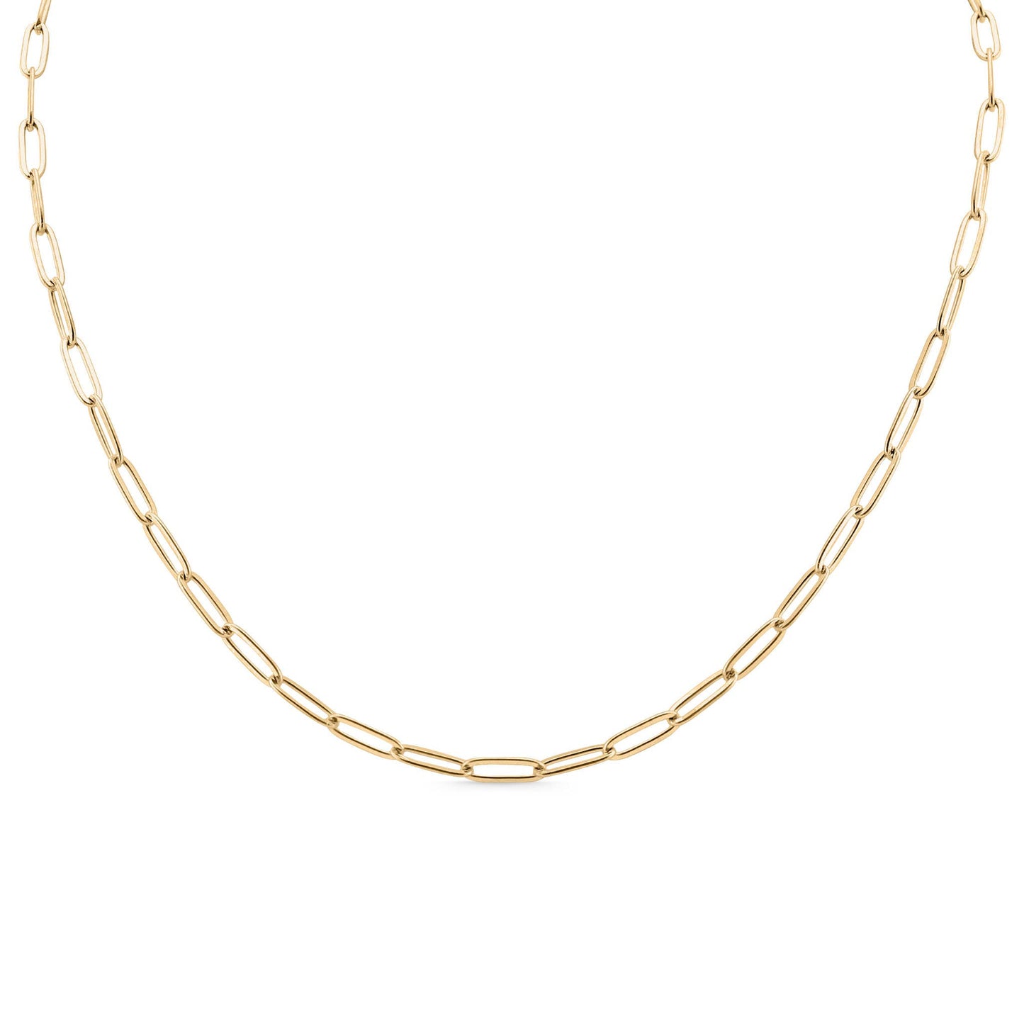 18K Gold PVD Paperclip Chain Necklace