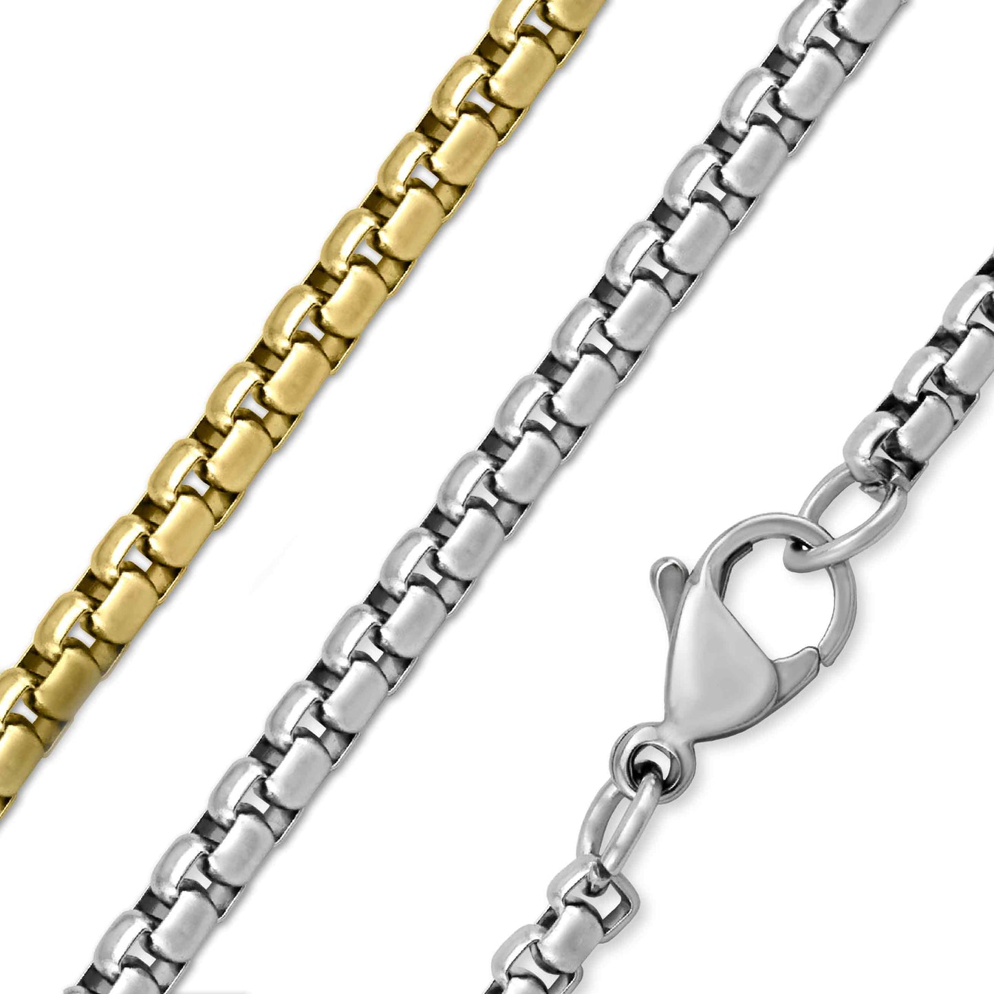 Stainless Steel Rounded Box Chain