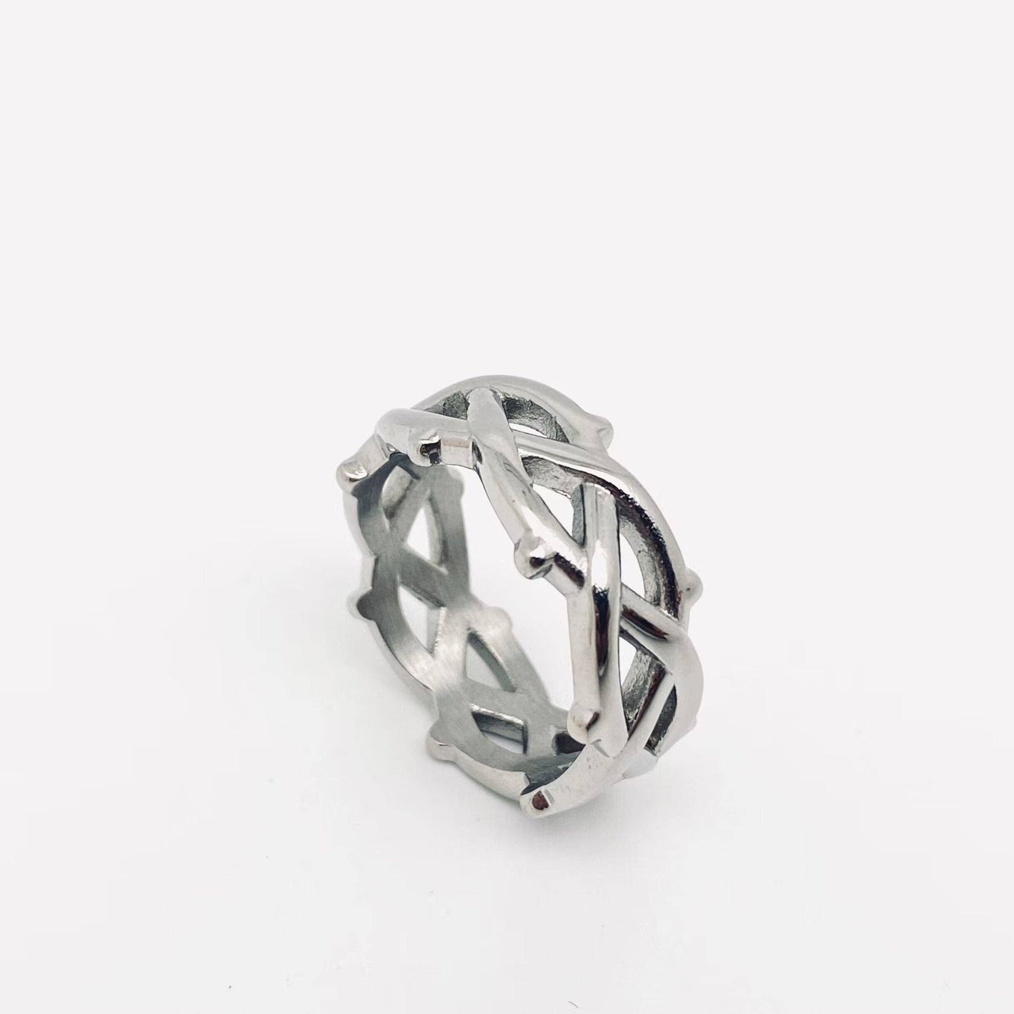 Titanium Thorn-shaped Ring