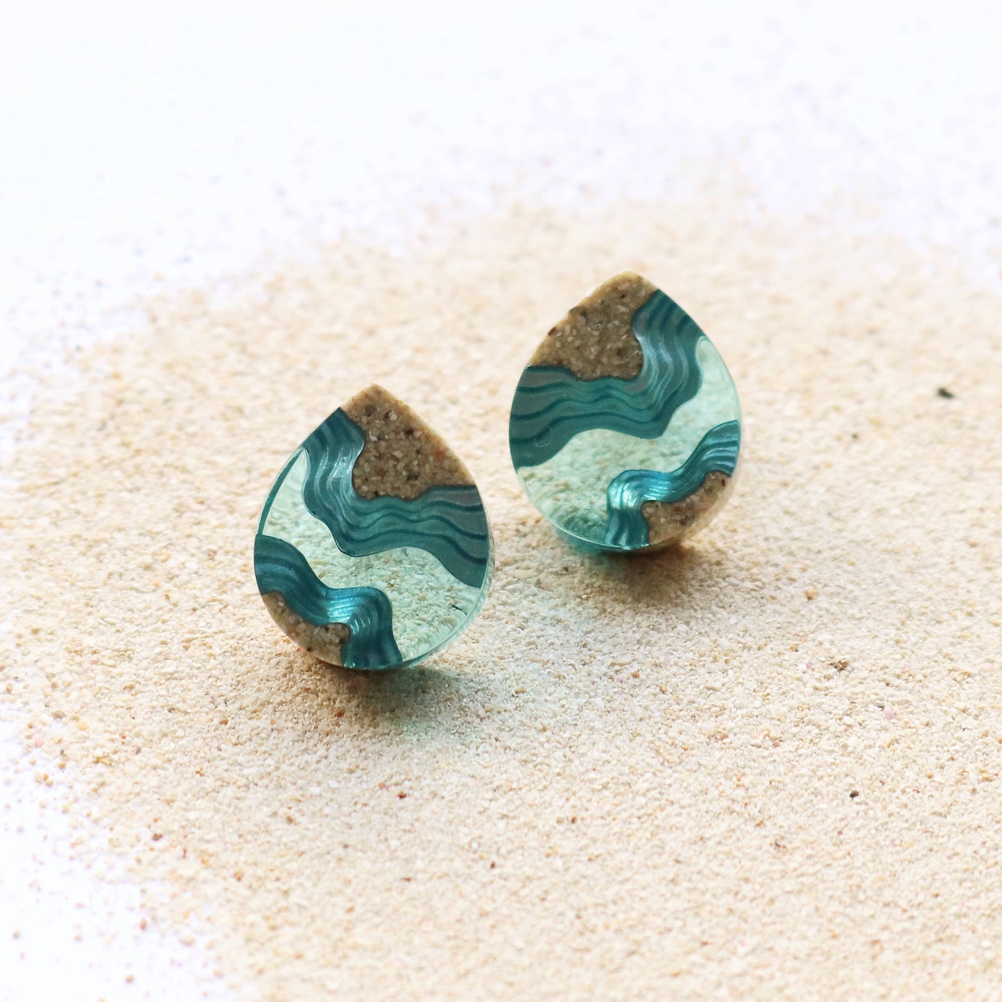 Ridge Stud Earrings