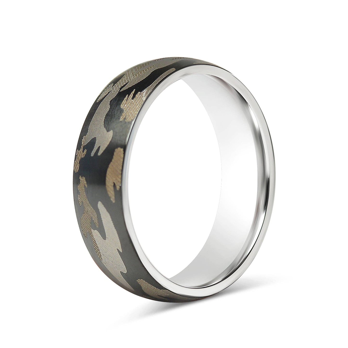 Camouflage Stainless Steel Ring