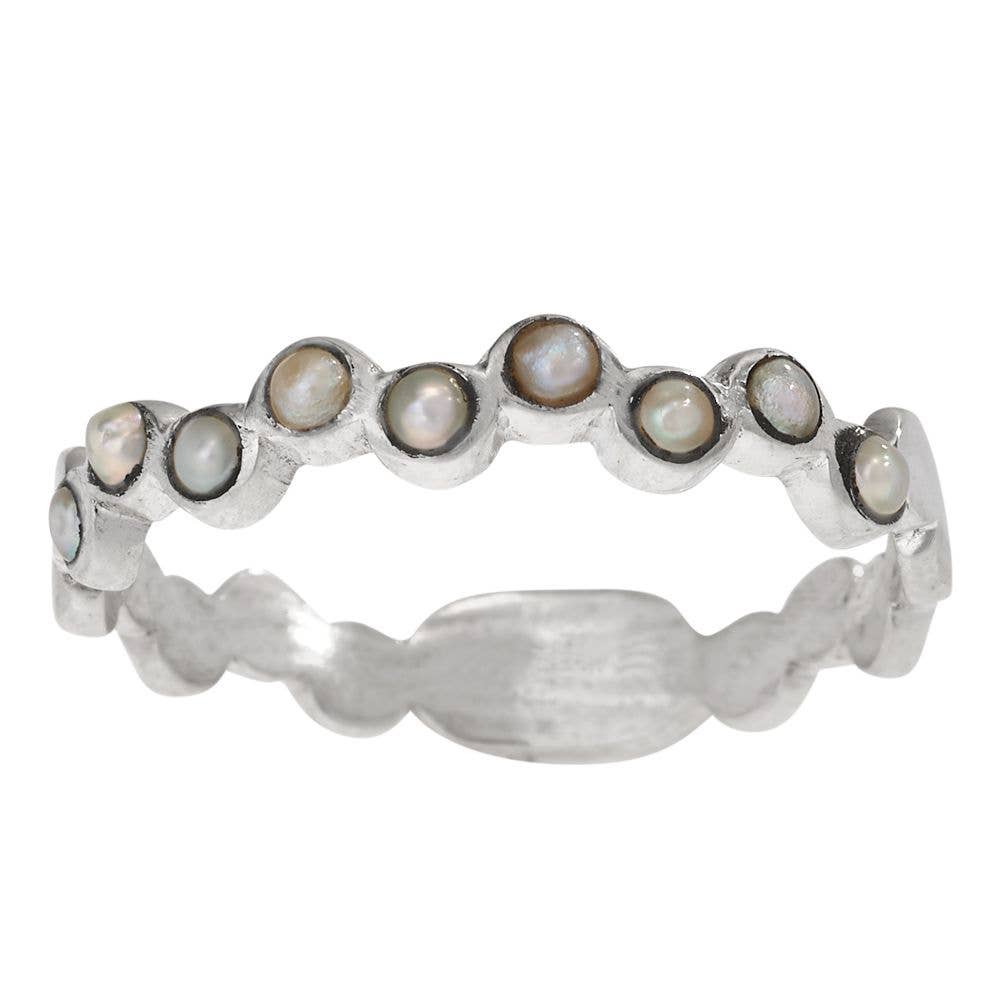 Blanco Bubbles Pearl Sterling Silver Ring