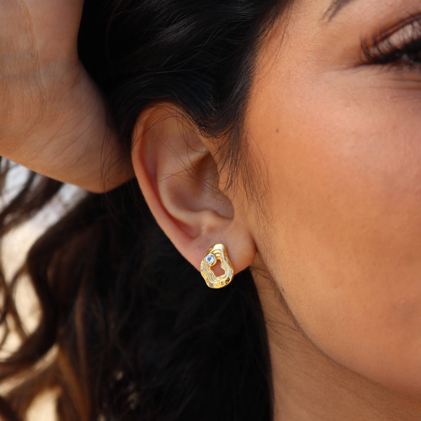 Oasis Ear Studs - Gold