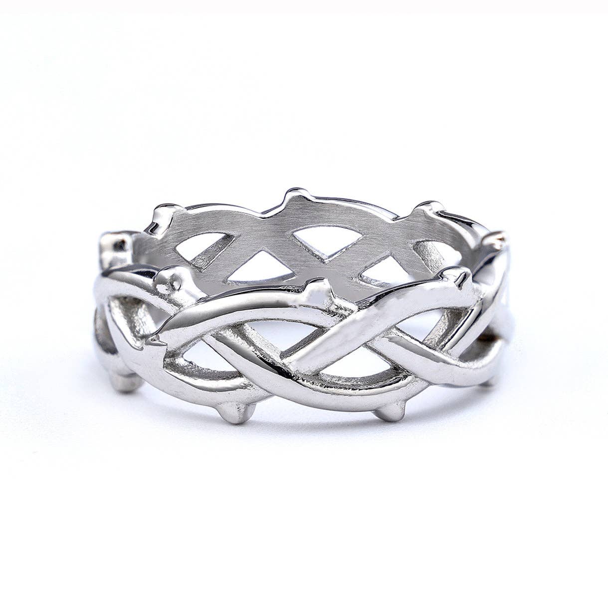 Titanium Thorn-shaped Ring