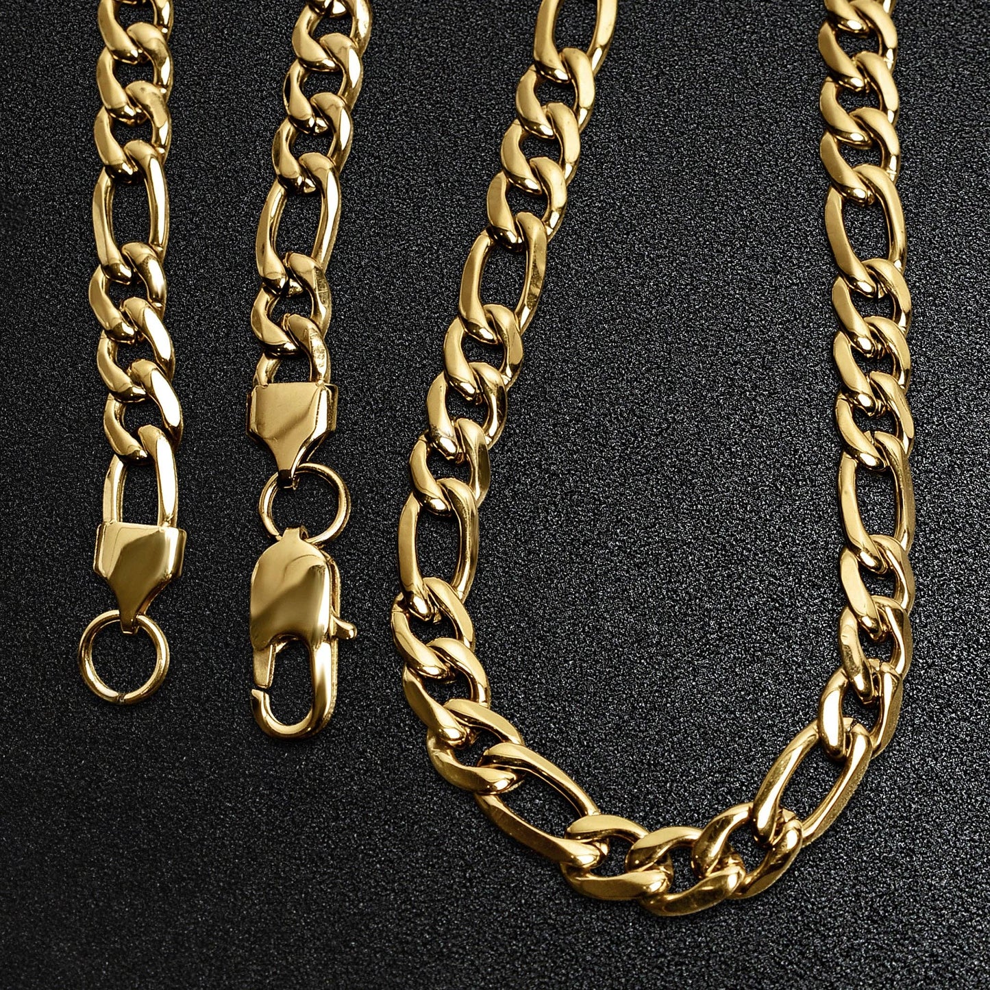 18K Gold Figaro Chain Necklace