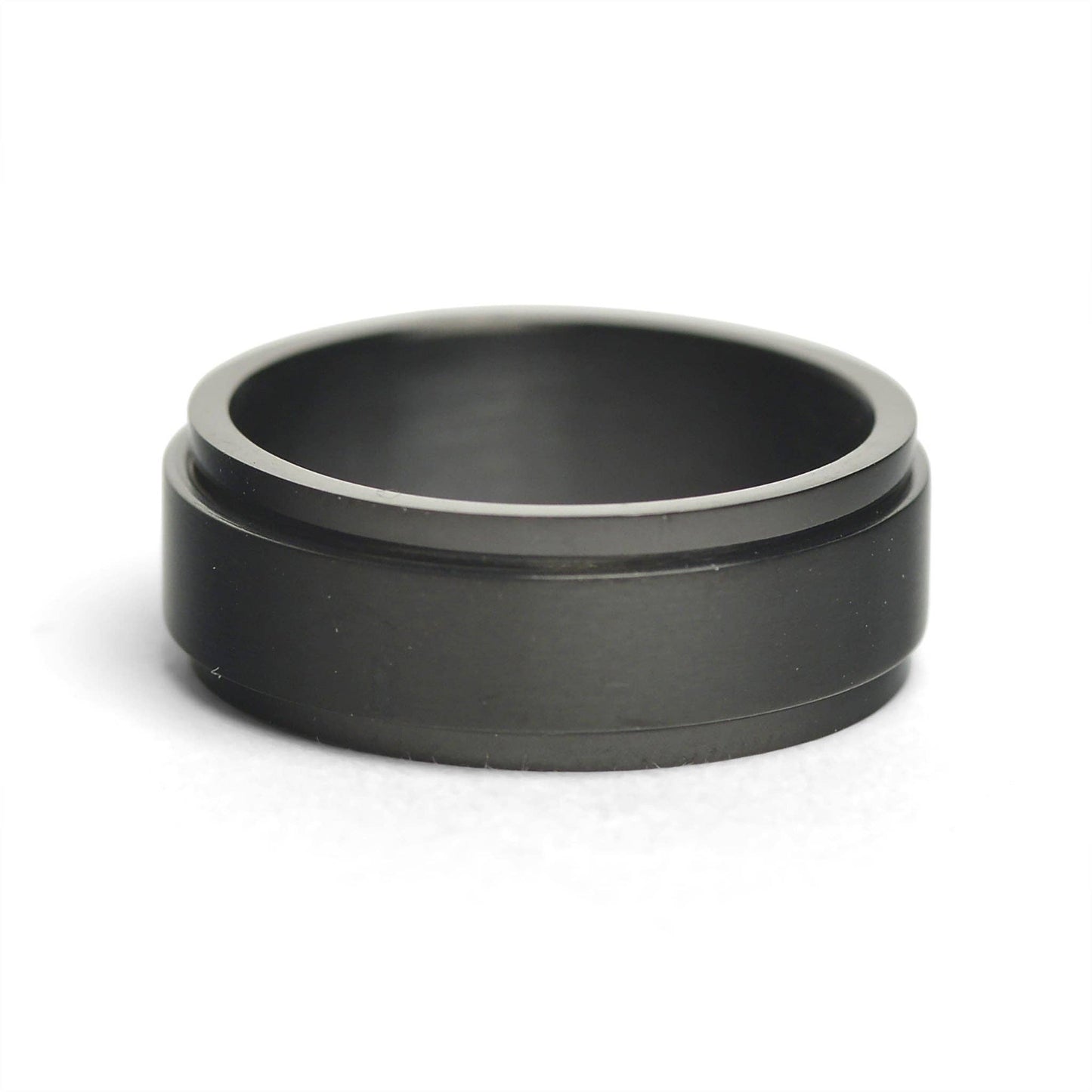 Black Enamel Stainless Steel Spinner Center Ring