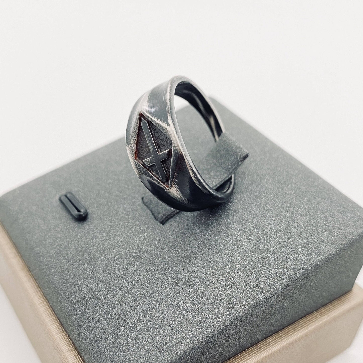 Men's Cross Stainless Steel Ring