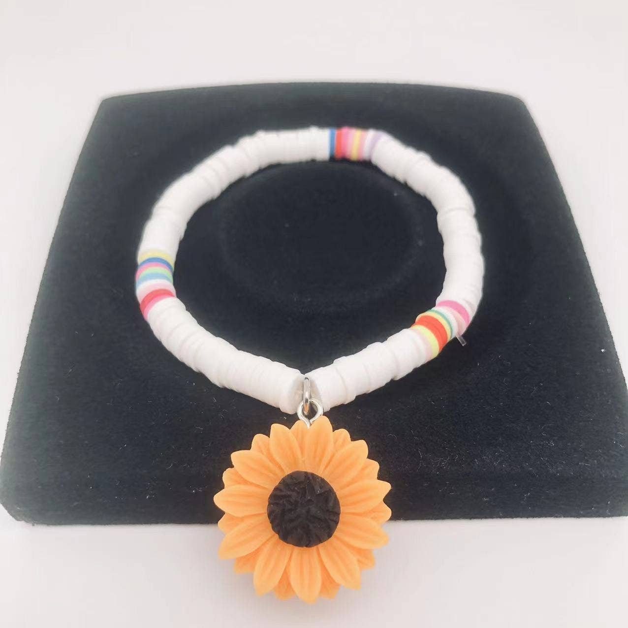 Women Chrysanthemum Beach Multicolour Elastic Bracelet