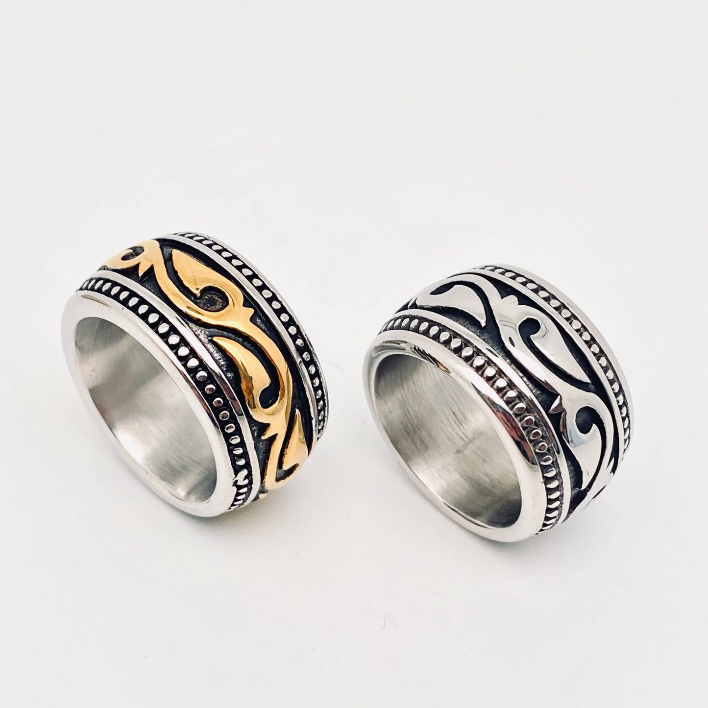 Men's Retro Totem Stainless Steel Ring