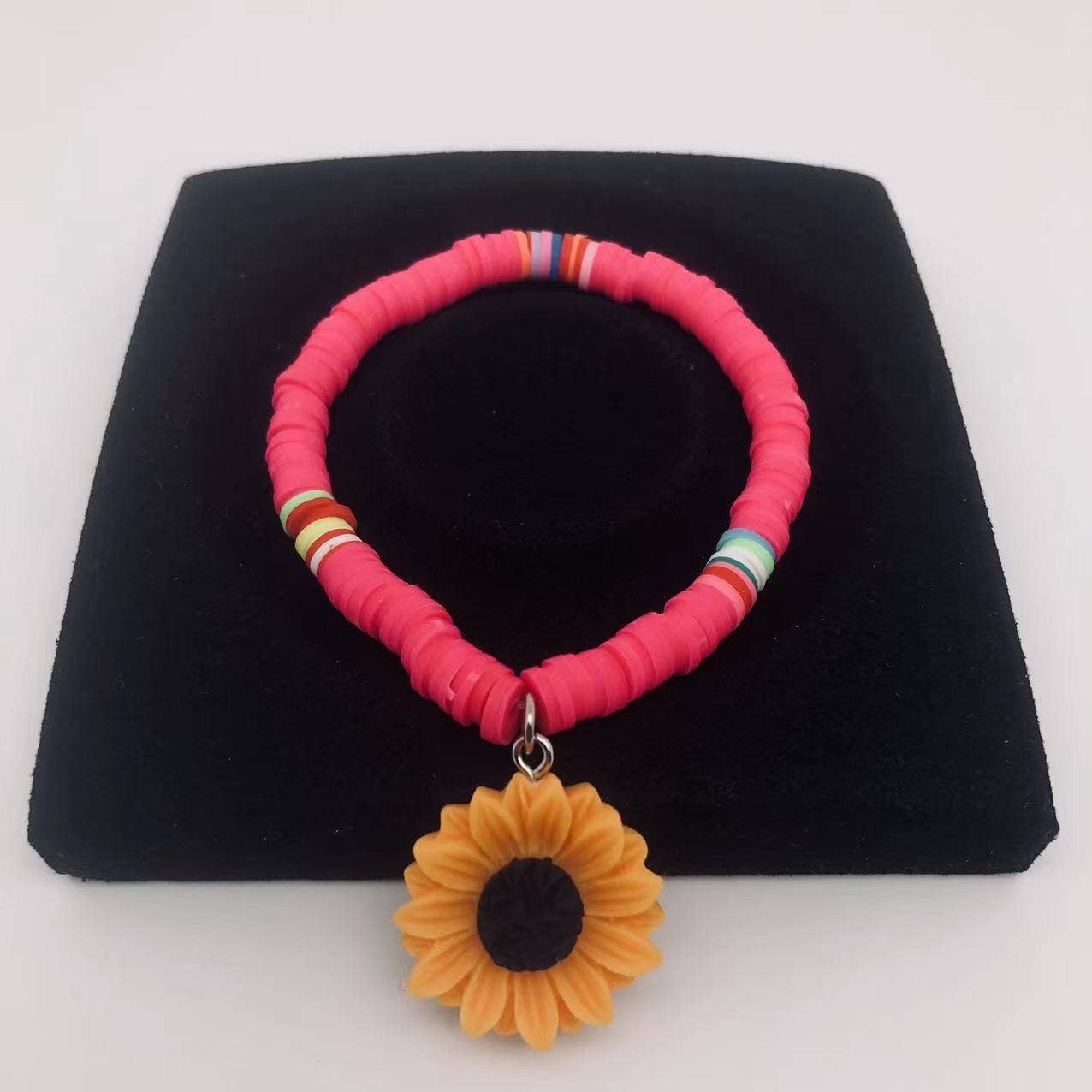 Women Chrysanthemum Beach Multicolour Elastic Bracelet