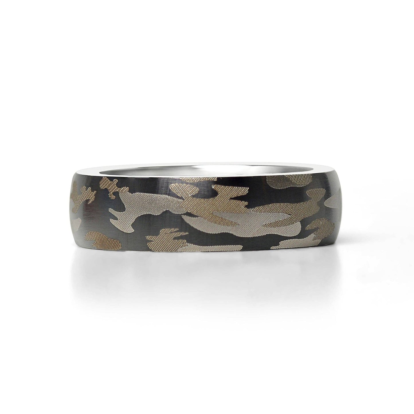 Camouflage Stainless Steel Ring