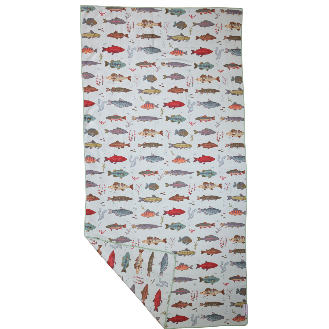 Freshwater Fish Double Sided Quick Dry Beach Towel