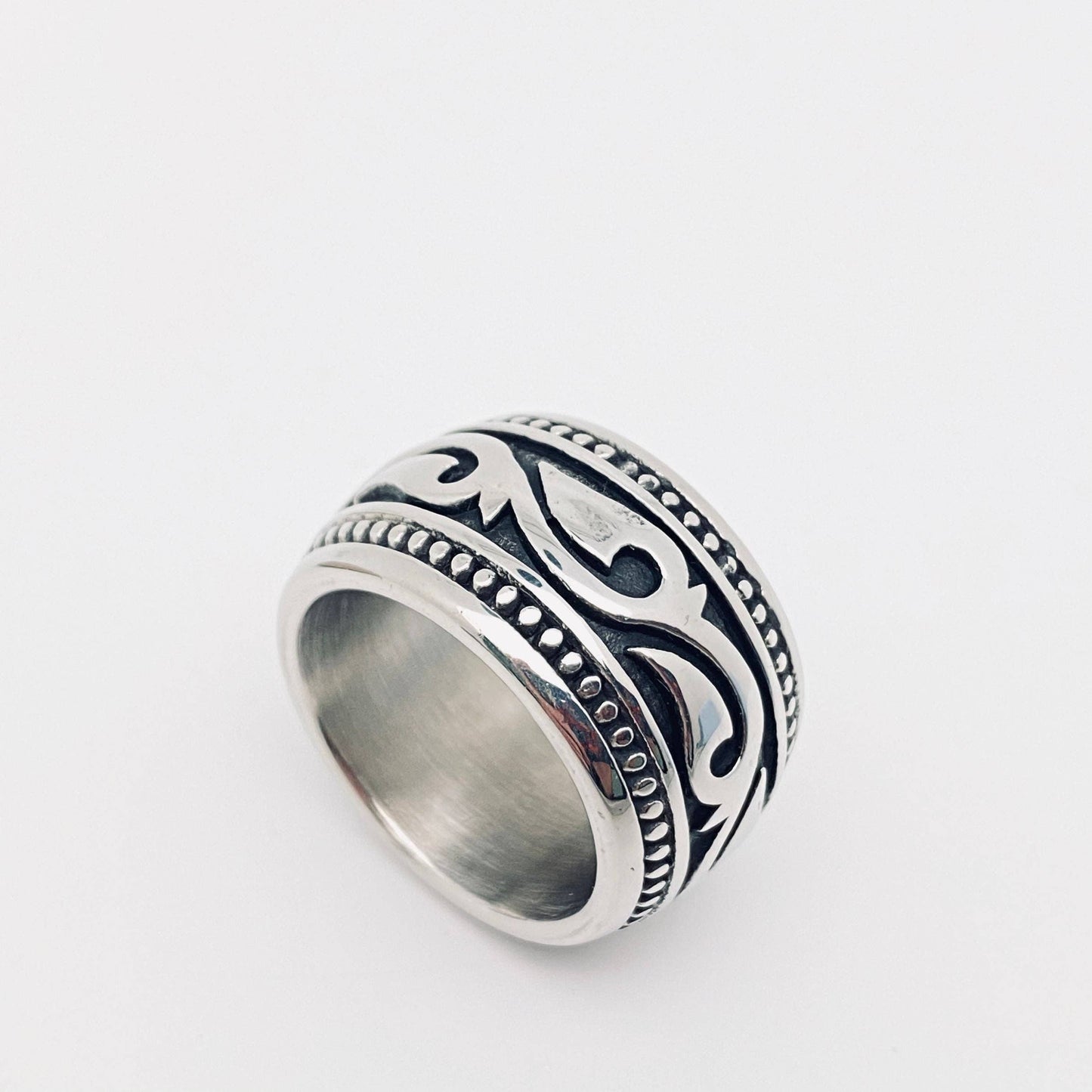 Men's Retro Totem Stainless Steel Ring