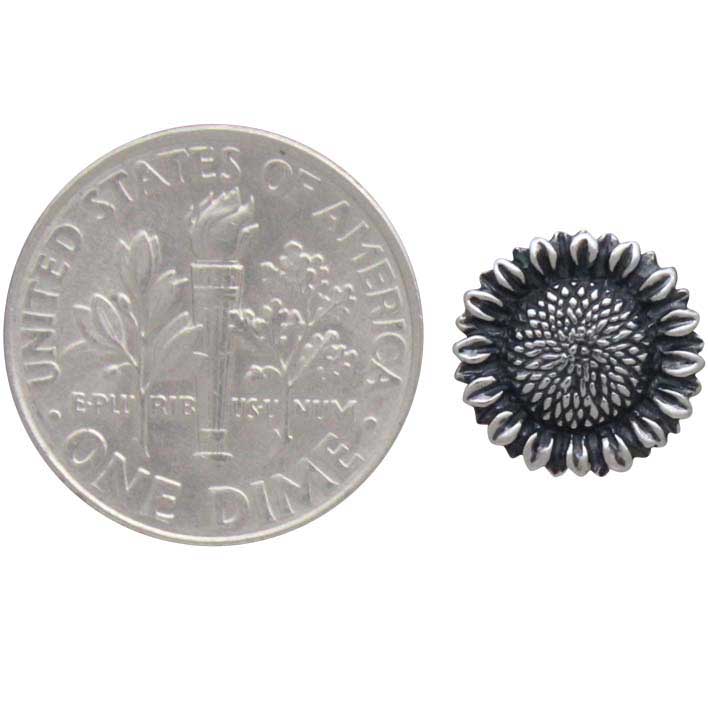 Sunflower Post Earrings 10x10mm