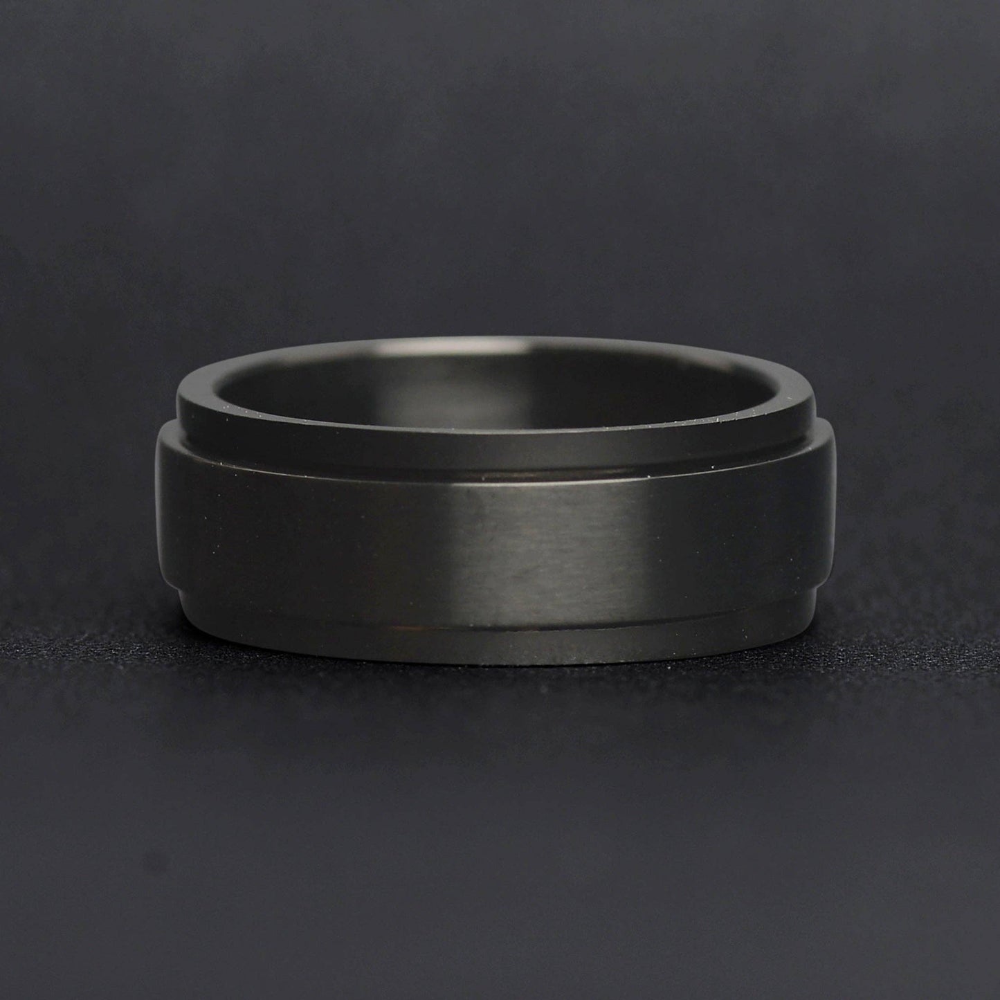 Black Enamel Stainless Steel Spinner Center Ring