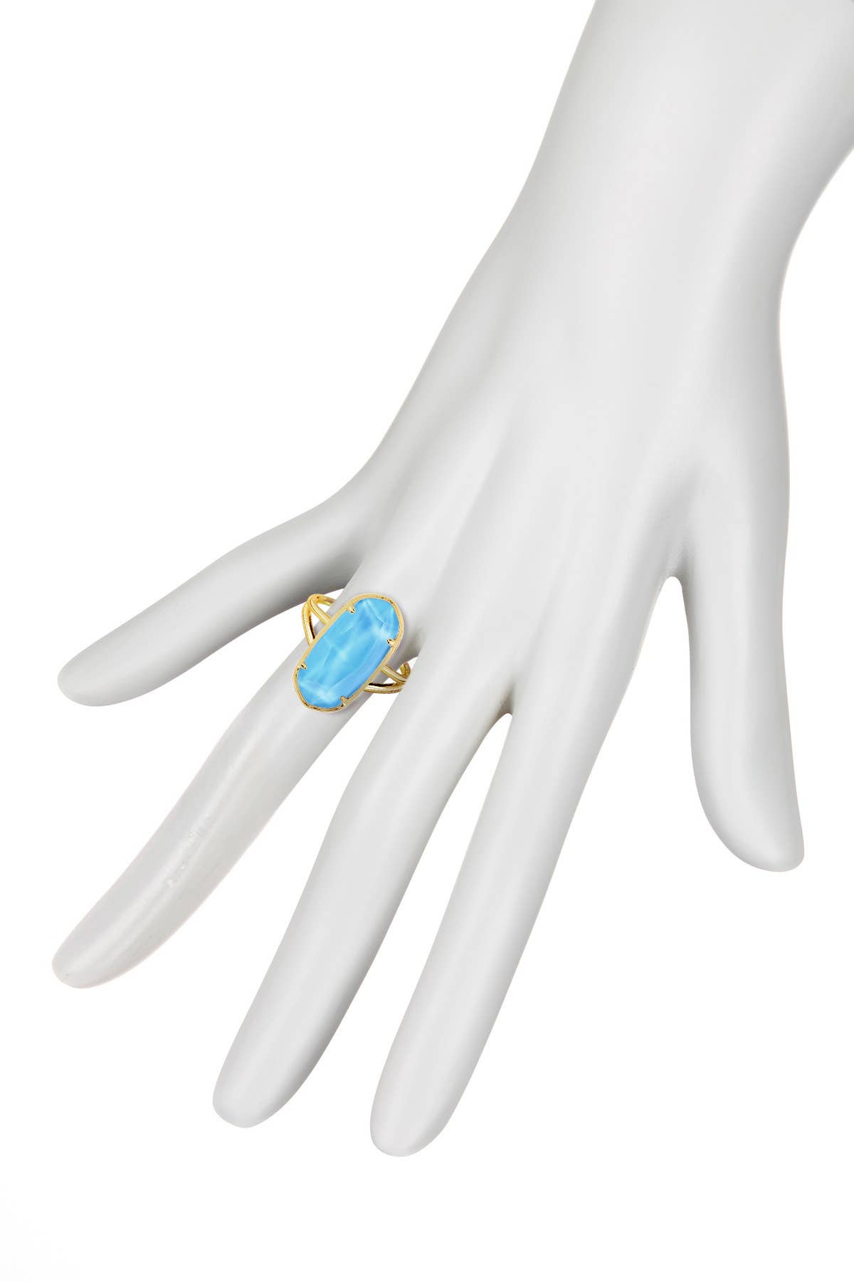 Turquoise Quartz Doublet Casey Ring - GF