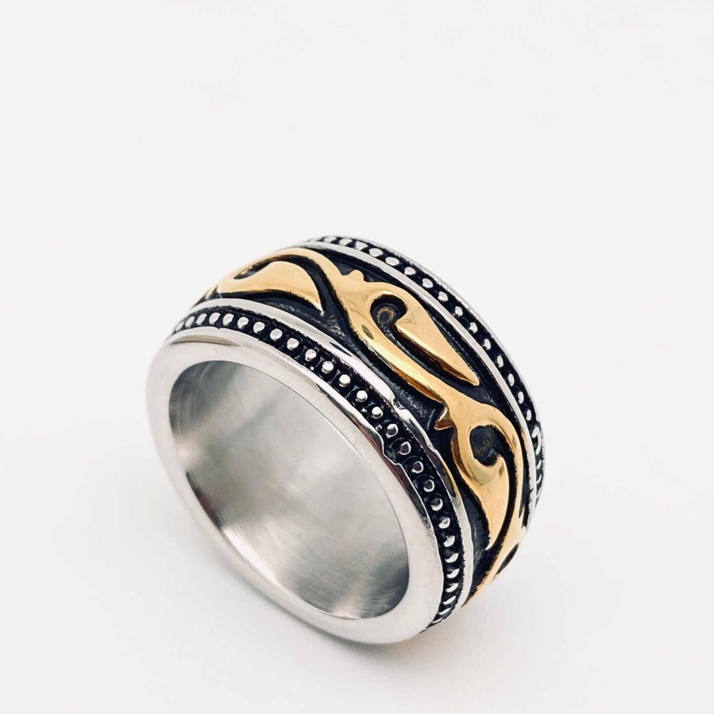 Men's Retro Totem Stainless Steel Ring