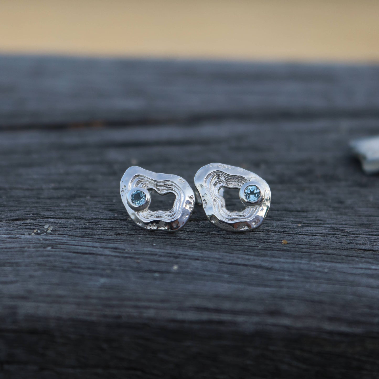 Oasis Ear Studs - Silver