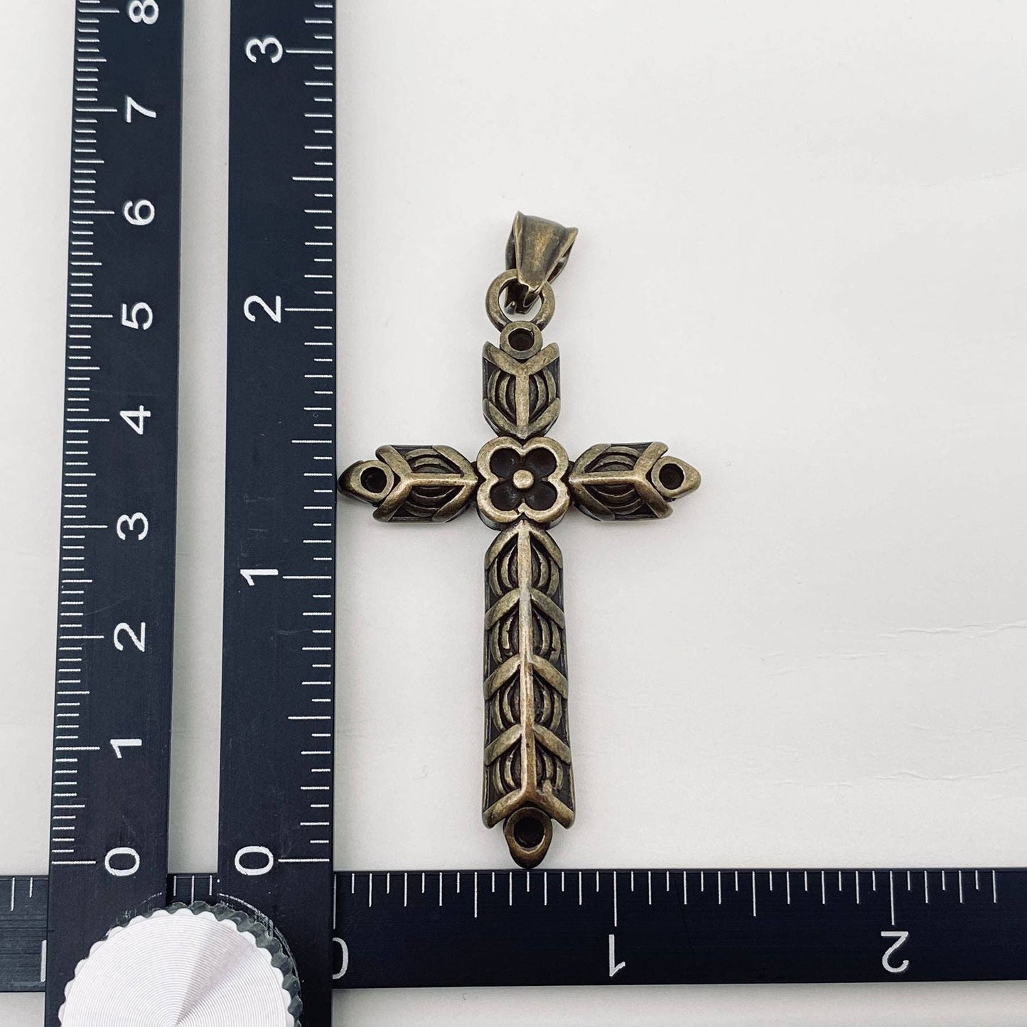 Four-leaf Clover Cross Stainless Steel Pendant