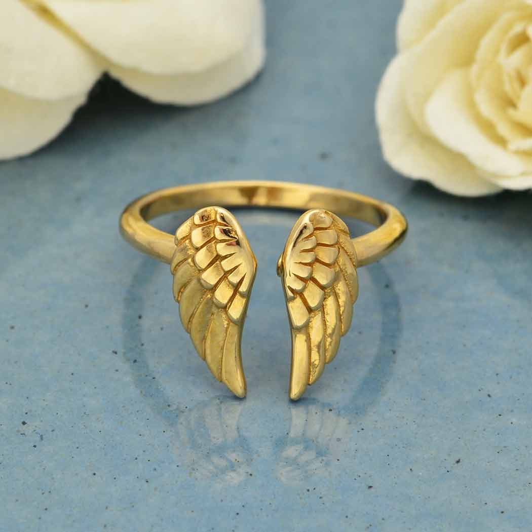 Adjustable Angel Wing Ring