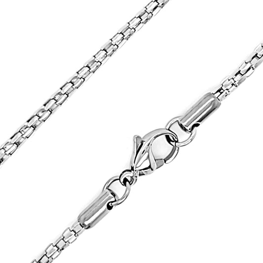 Stainless Steel Round Snake Chain Necklace