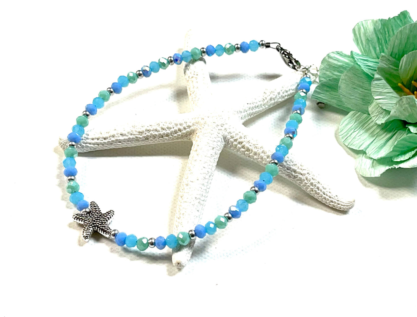 Crystal Starfish Anklet Assortment