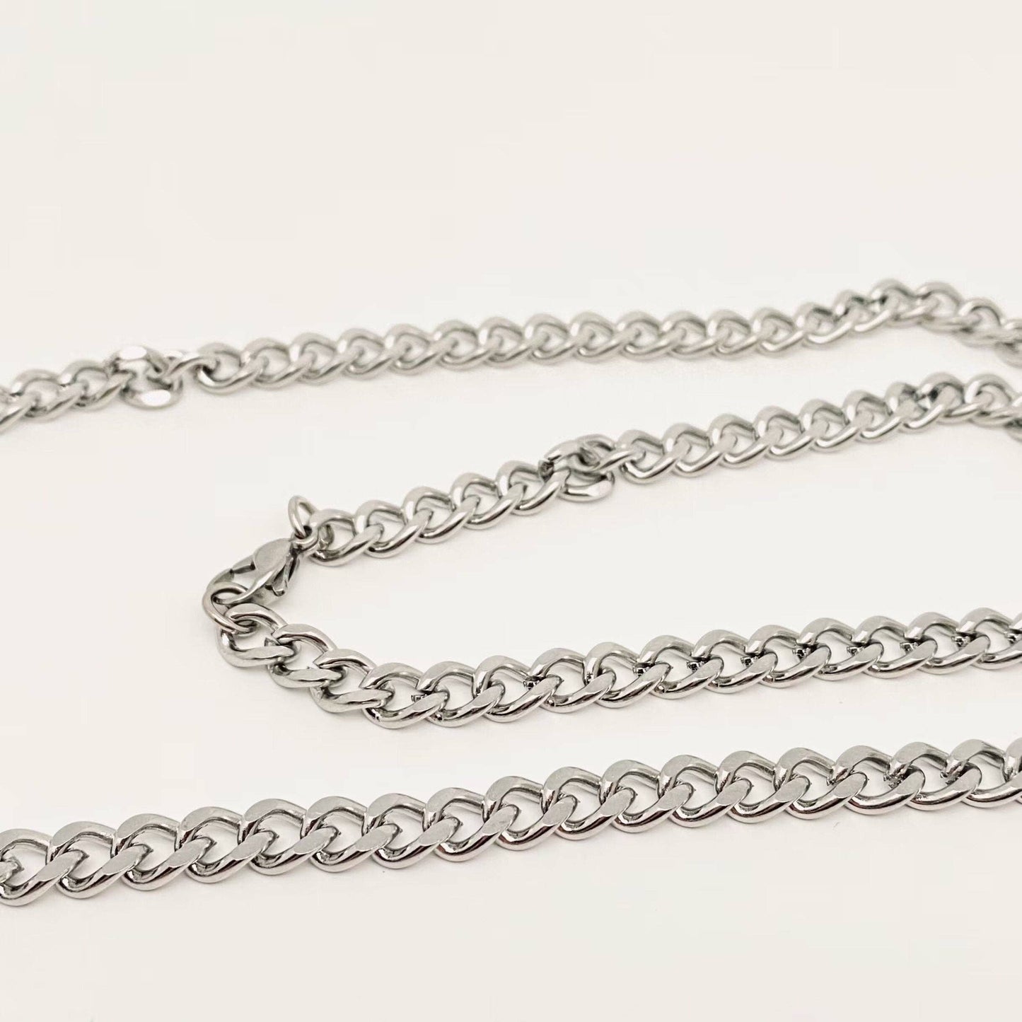 Men's Stainless Steel Woven Chain Necklace