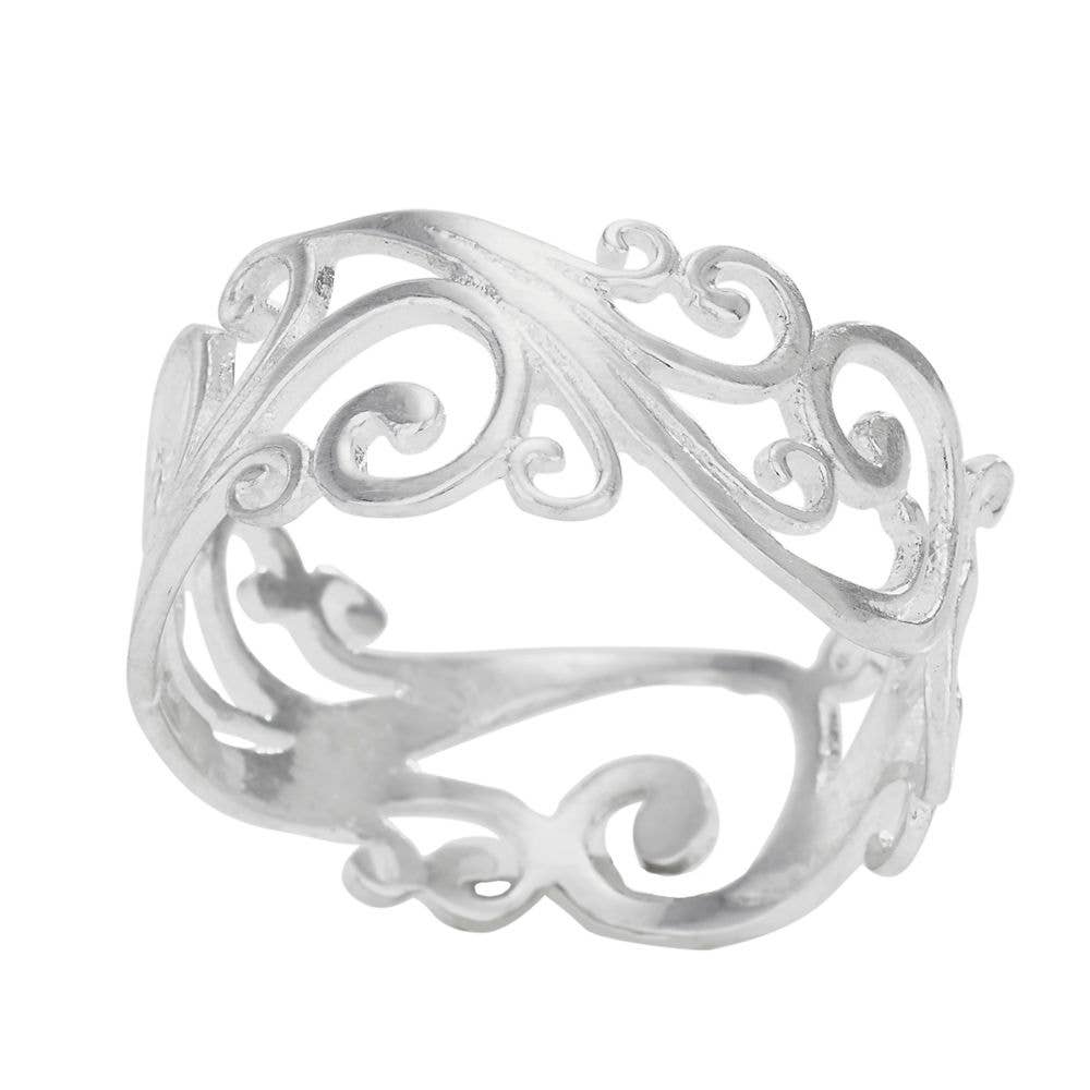 Curls & Swirls Band Ring