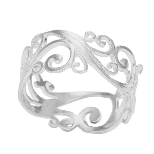 Curls & Swirls Band Ring