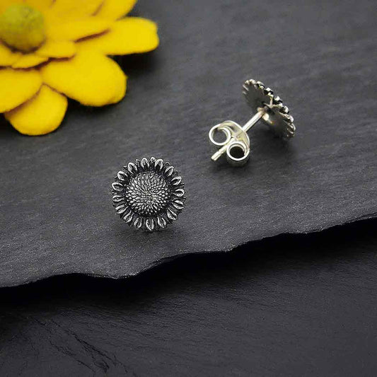 Sunflower Post Earrings 10x10mm