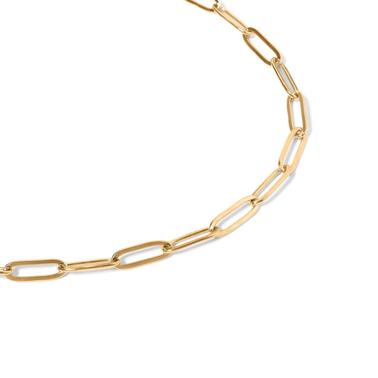 18K Gold PVD Paperclip Chain Necklace