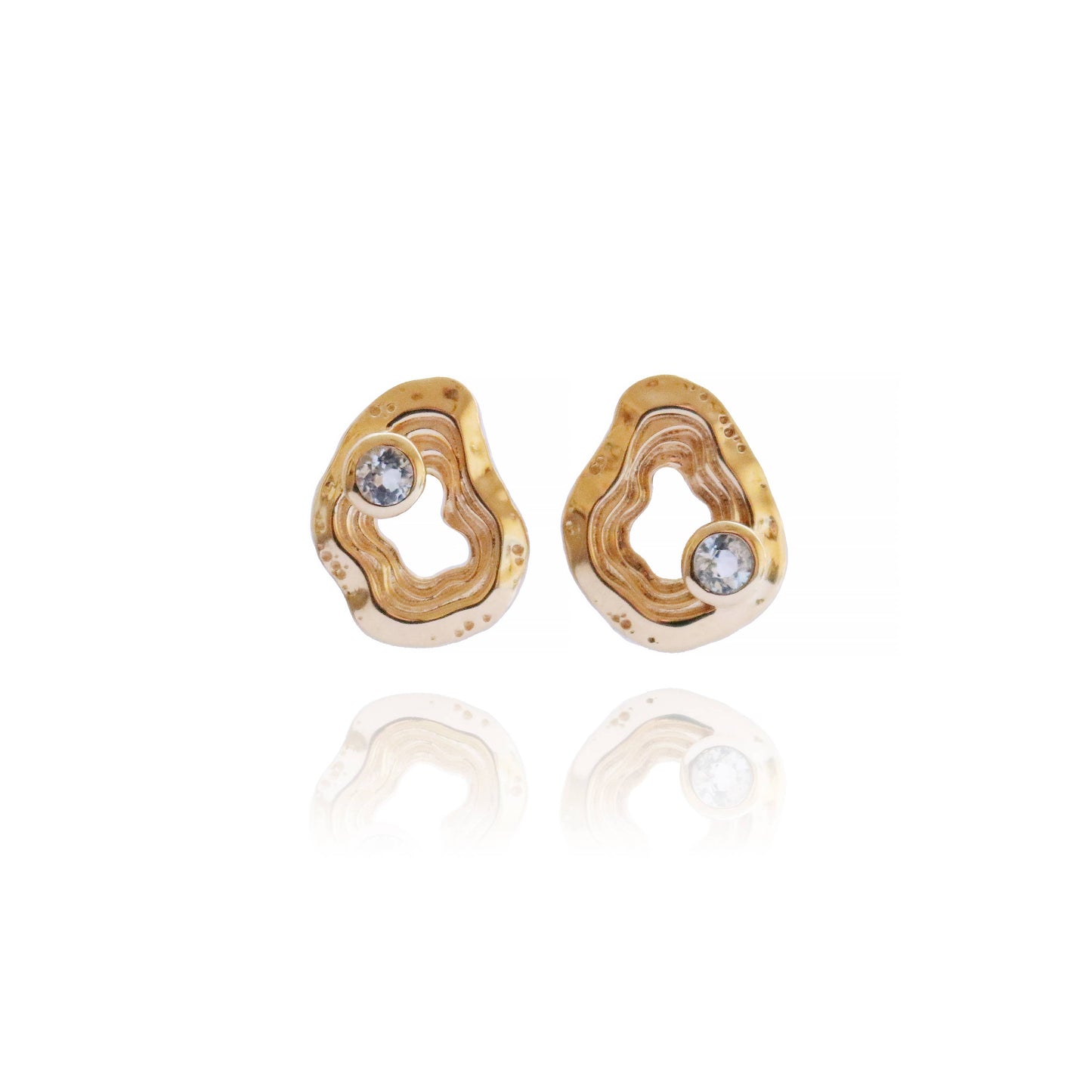 Oasis Ear Studs - Gold