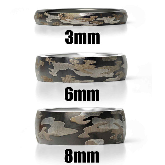 Camouflage Stainless Steel Ring