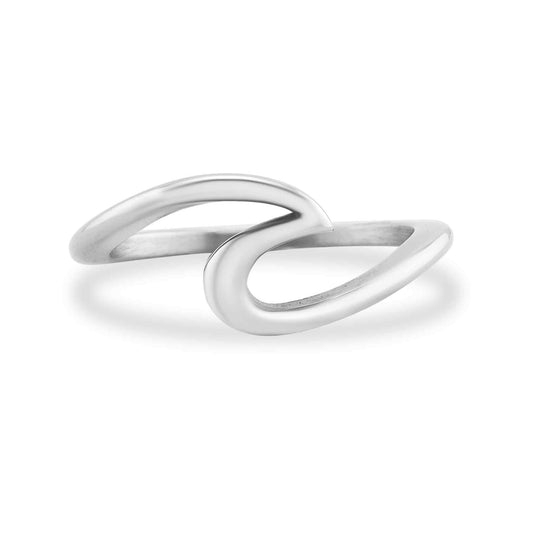 Stainless Steel Wave Ring