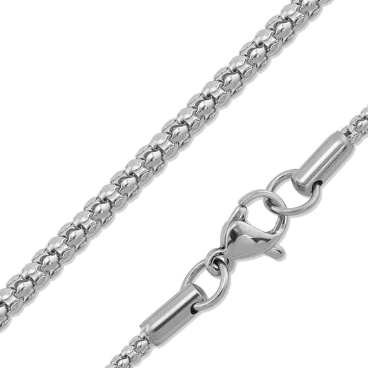 Stainless Steel Popcorn Chain Necklace